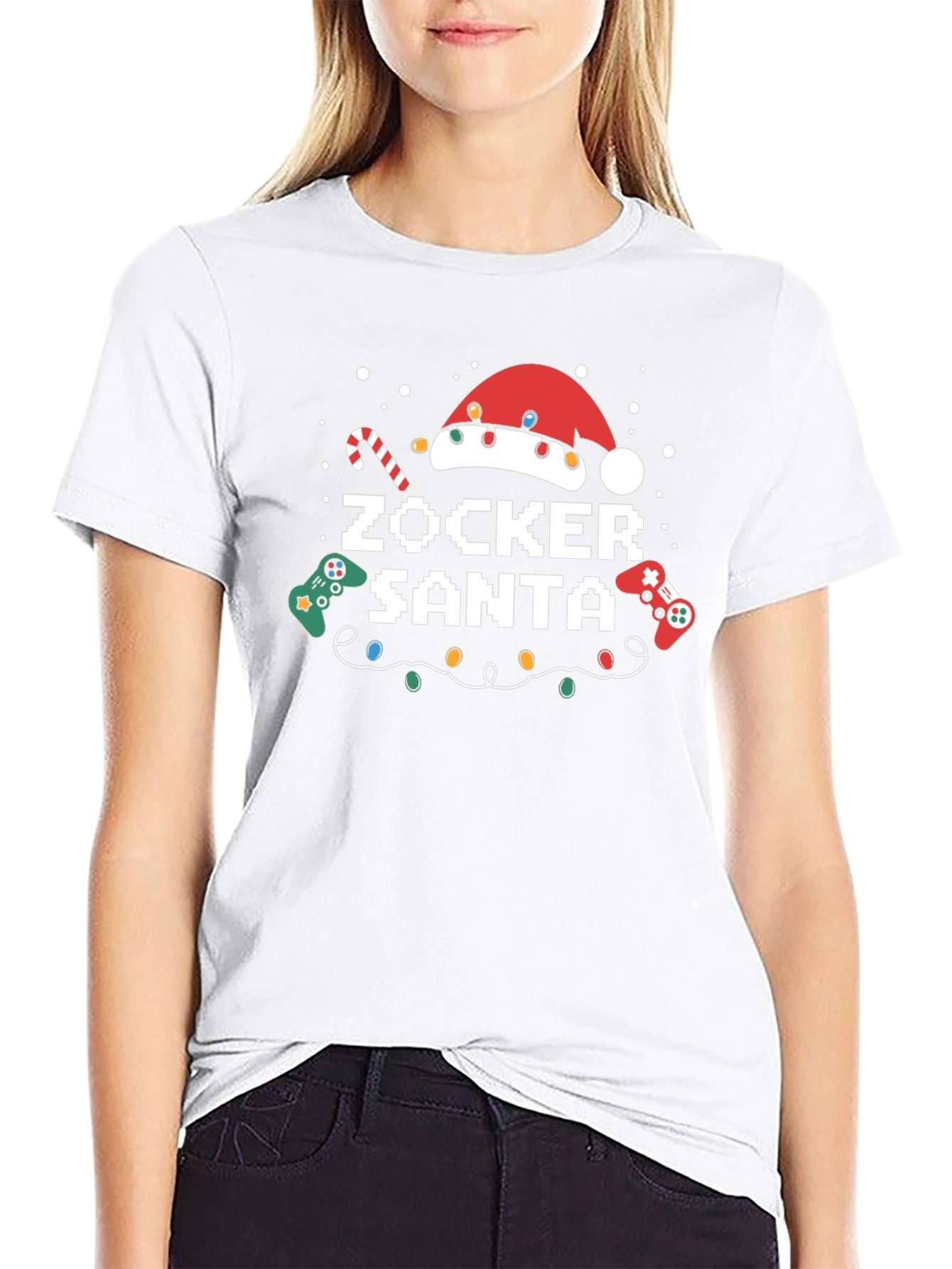 Zocker Santa Gamer Christmas T-Shirt