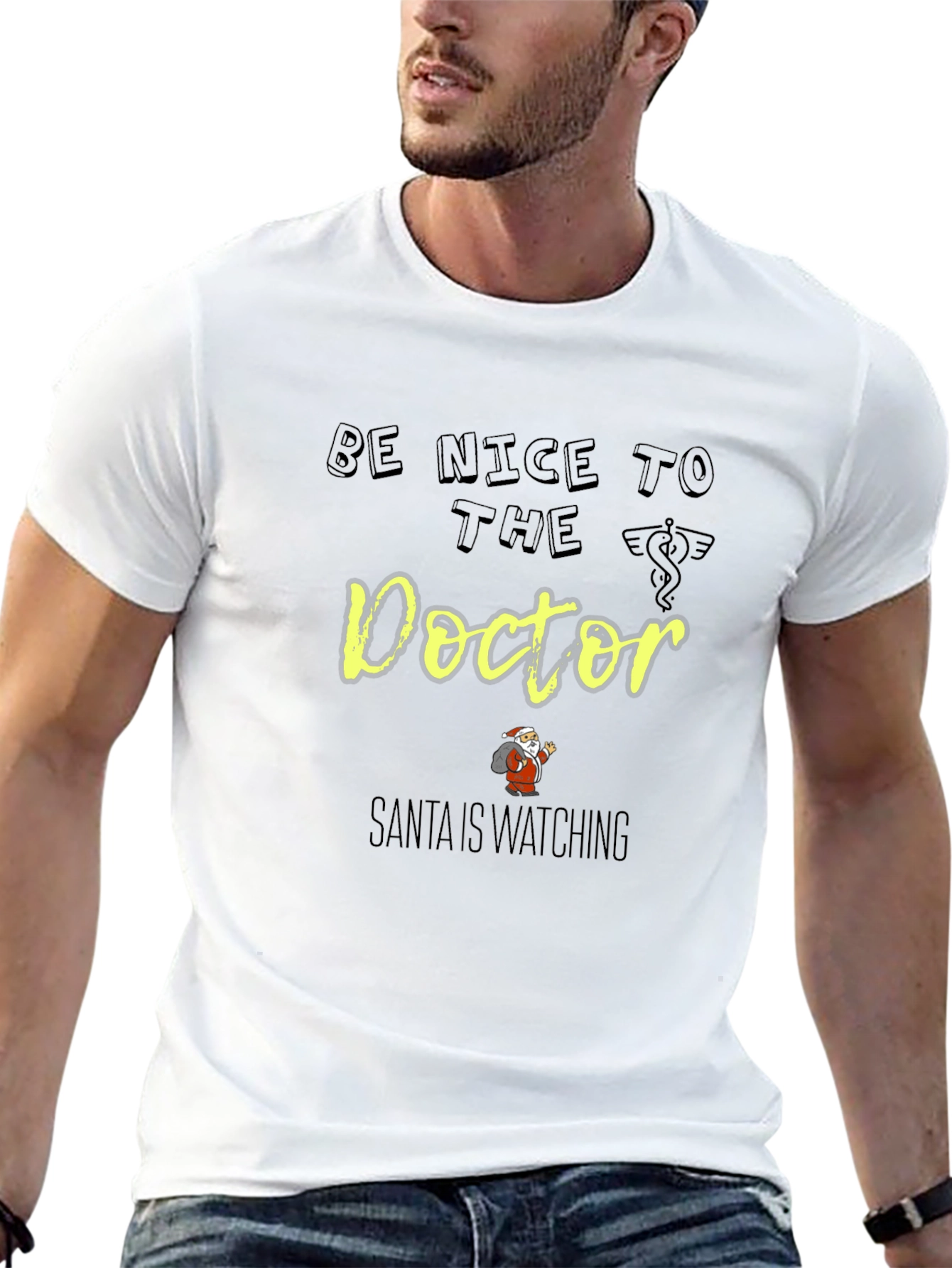 Be Nice to The Doctor Santa Shirt