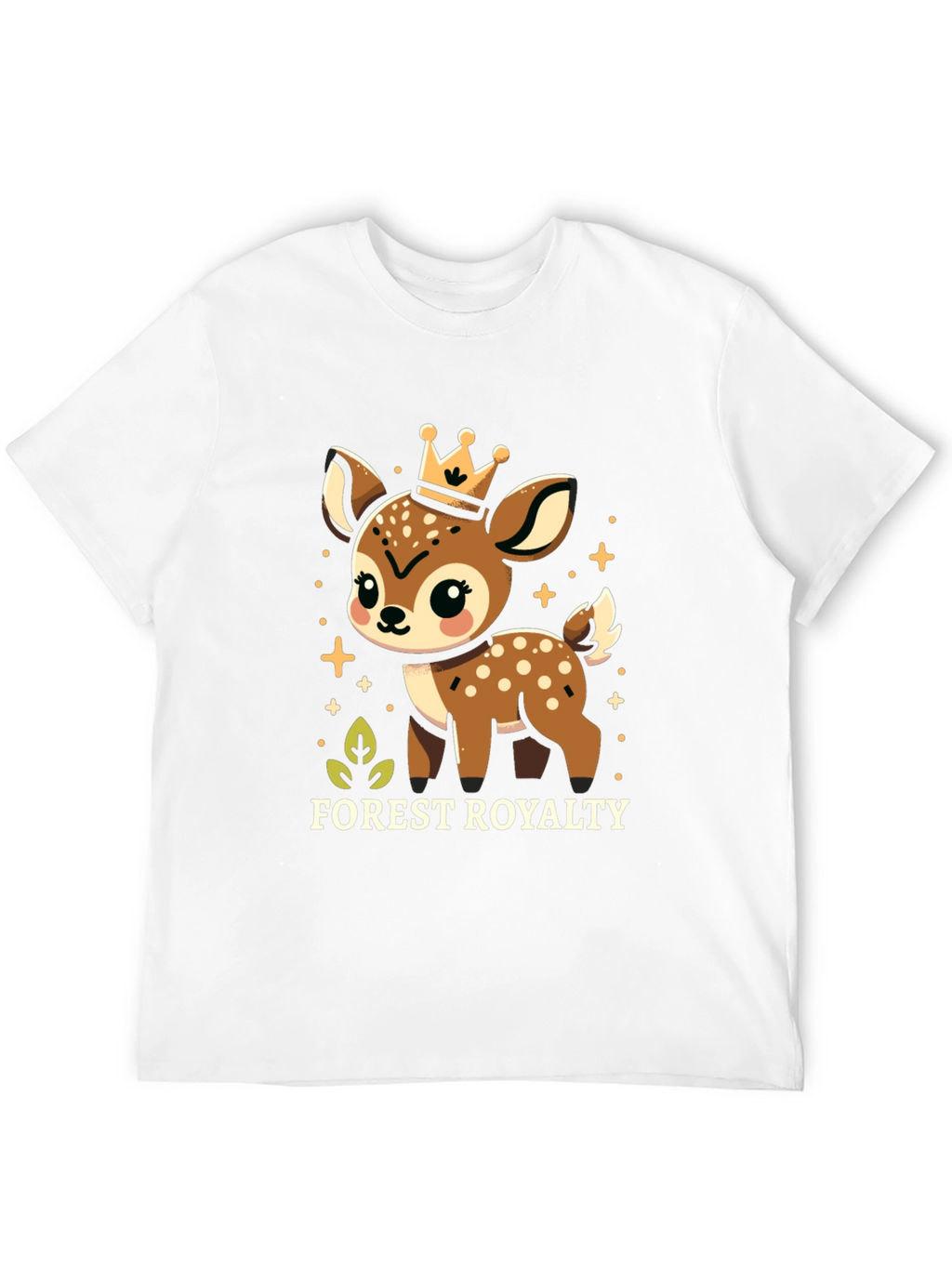 Forest Royalty Cute Deer Graphic Tee