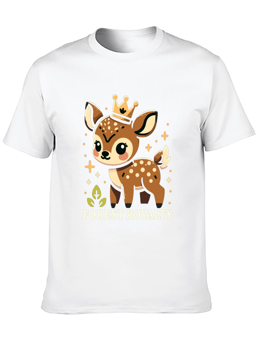 Forest Royalty Cute Deer Graphic Tee