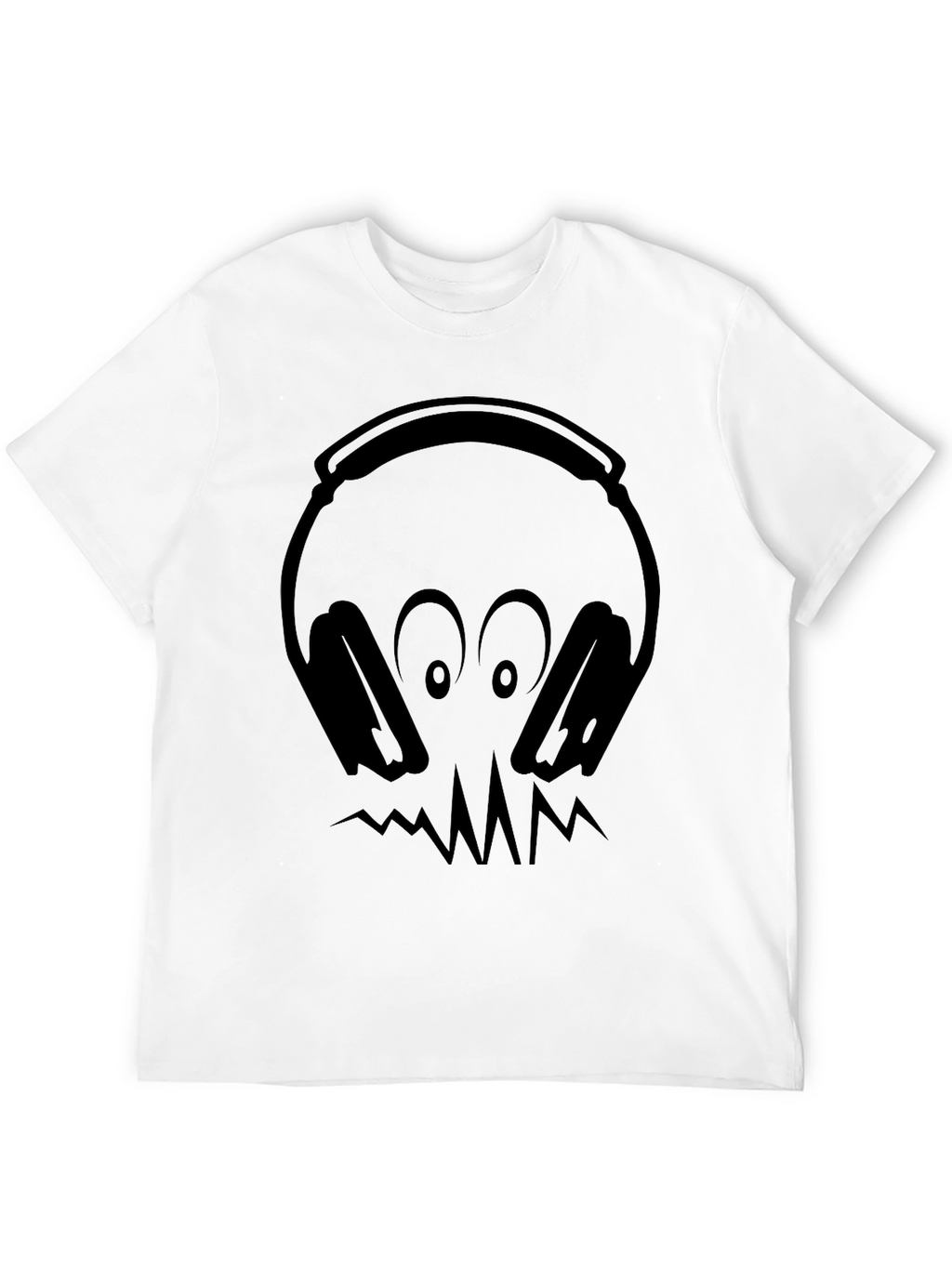 Headphones Skull Graphic T-Shirt