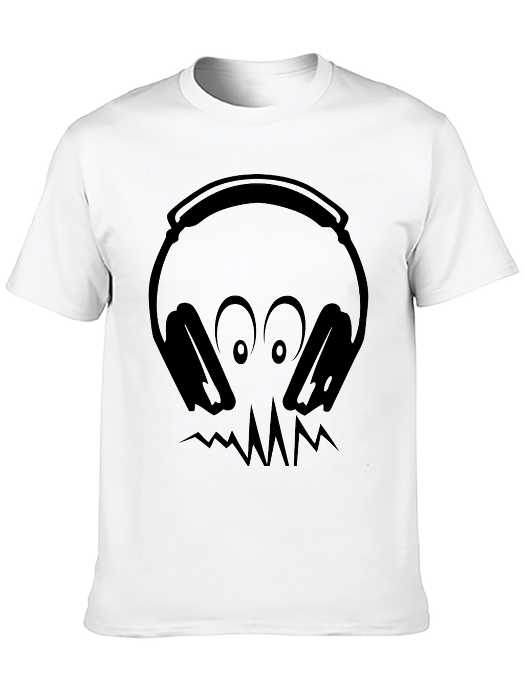 Headphones Skull Graphic T-Shirt