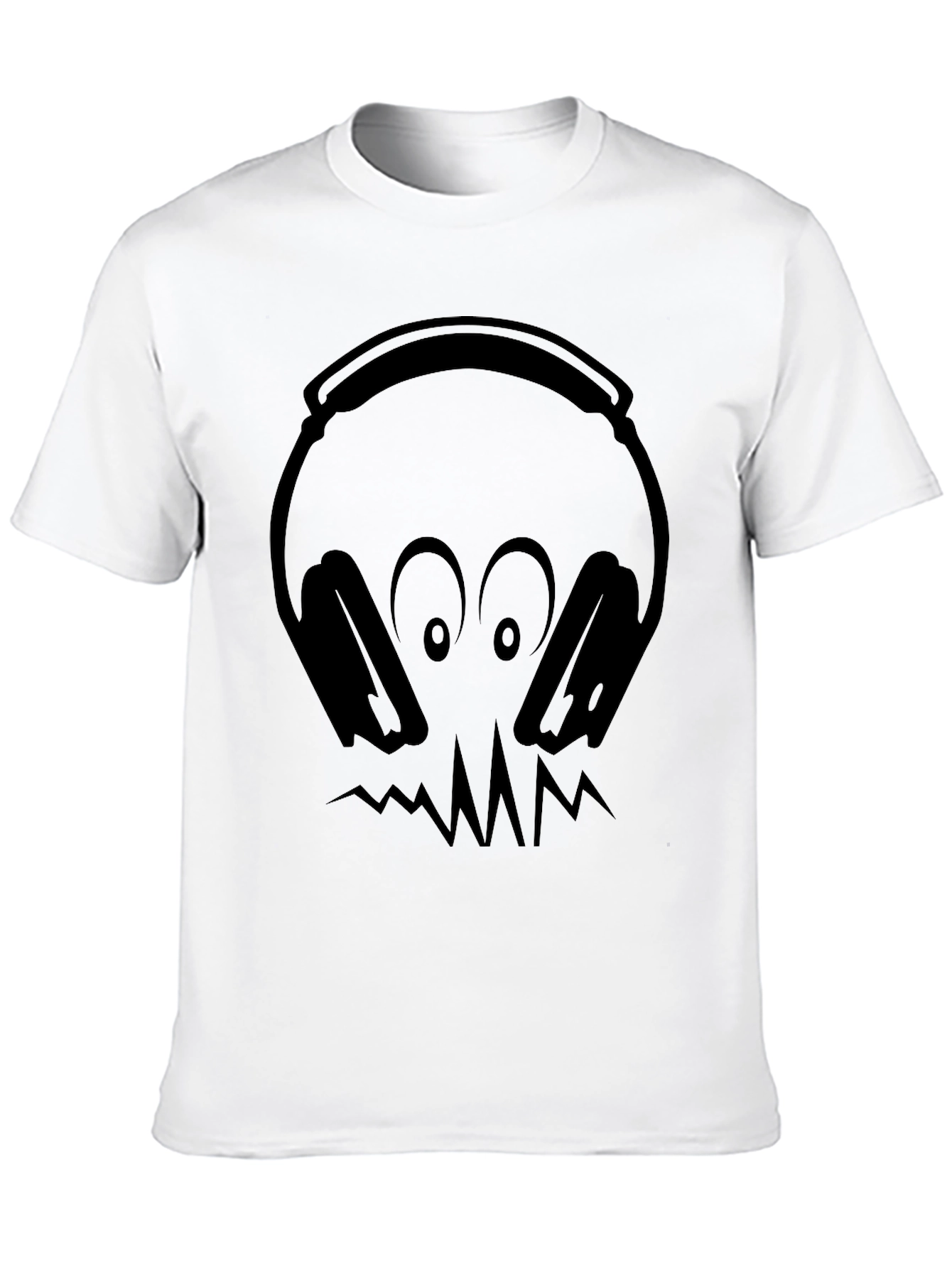 Headphones Skull Graphic T-Shirt