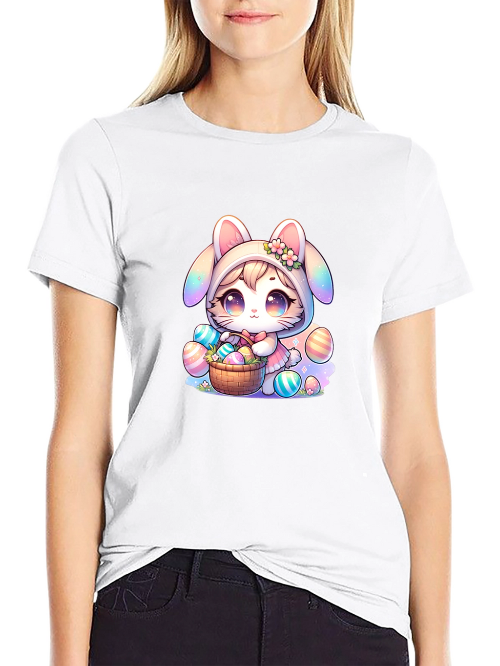 Cute Easter Bunny Kawaii T-Shirt