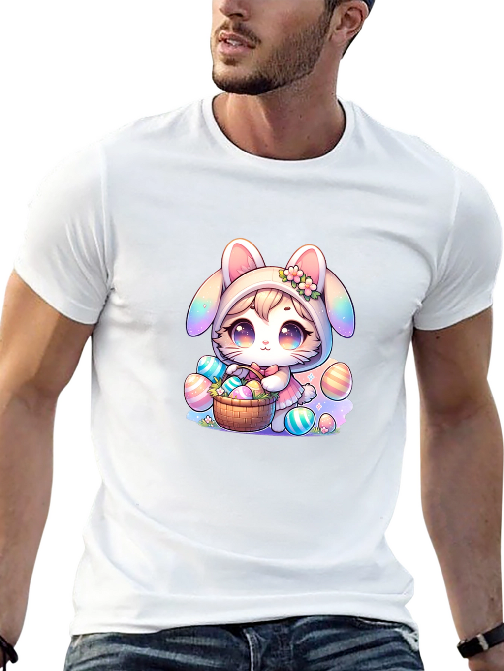 Cute Easter Bunny Kawaii T-Shirt