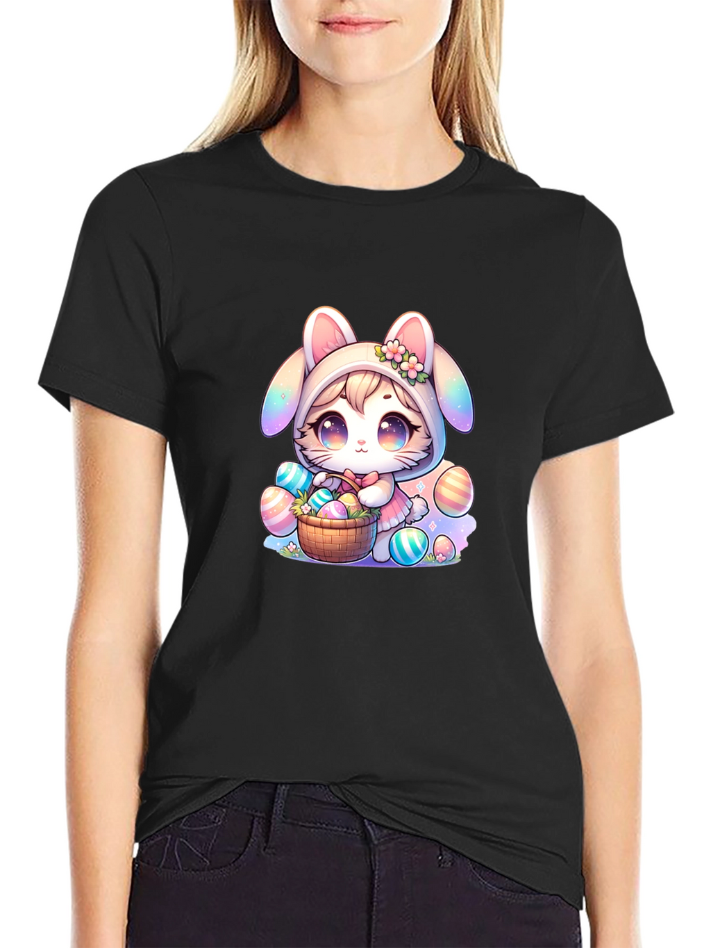 Cute Easter Bunny Kawaii T-Shirt