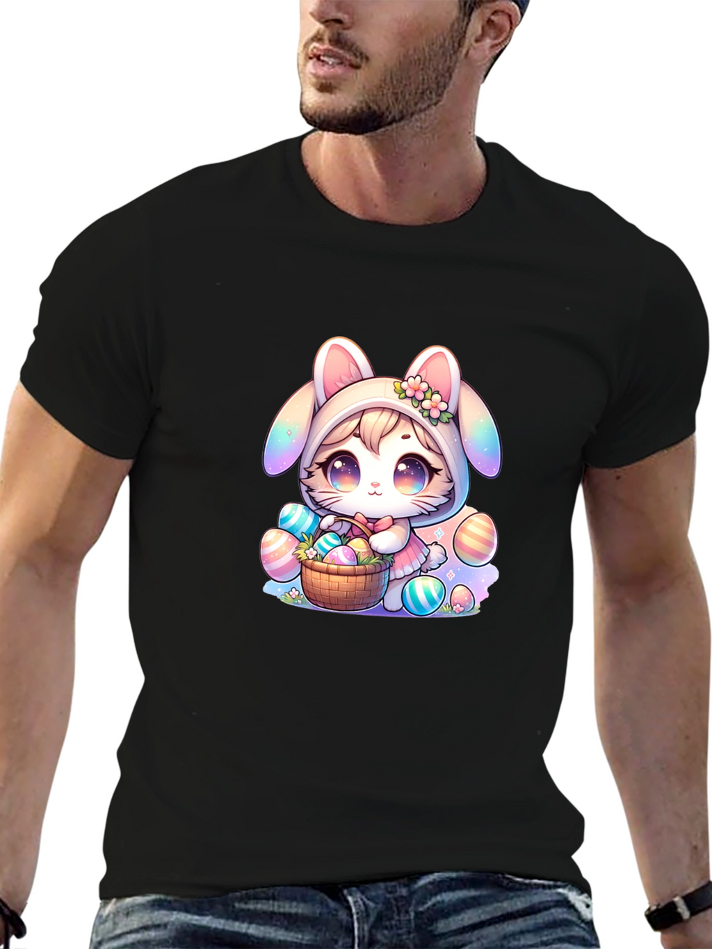 Cute Easter Bunny Kawaii T-Shirt