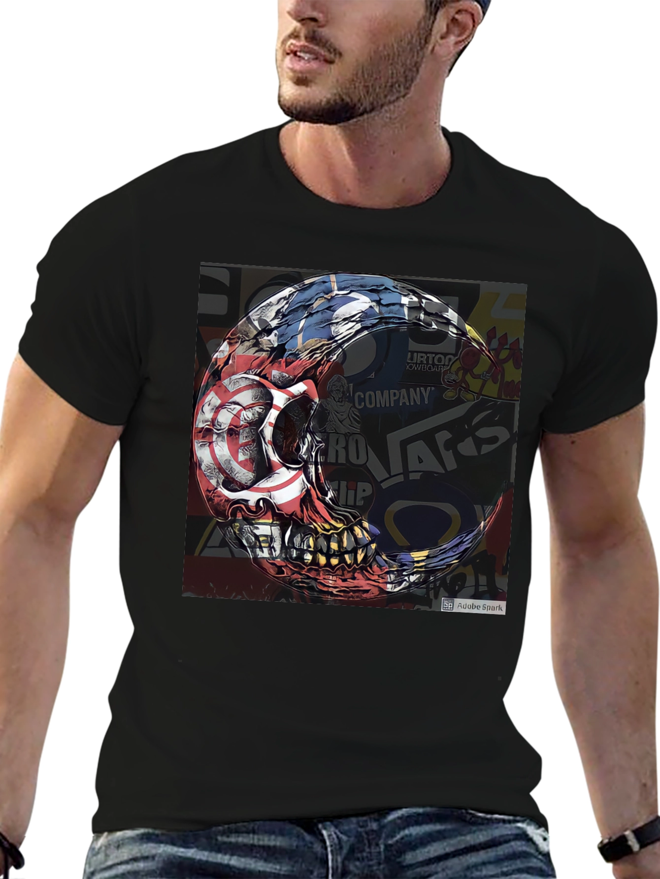 Skull Graphic Tee - Edgy Streetwear Design