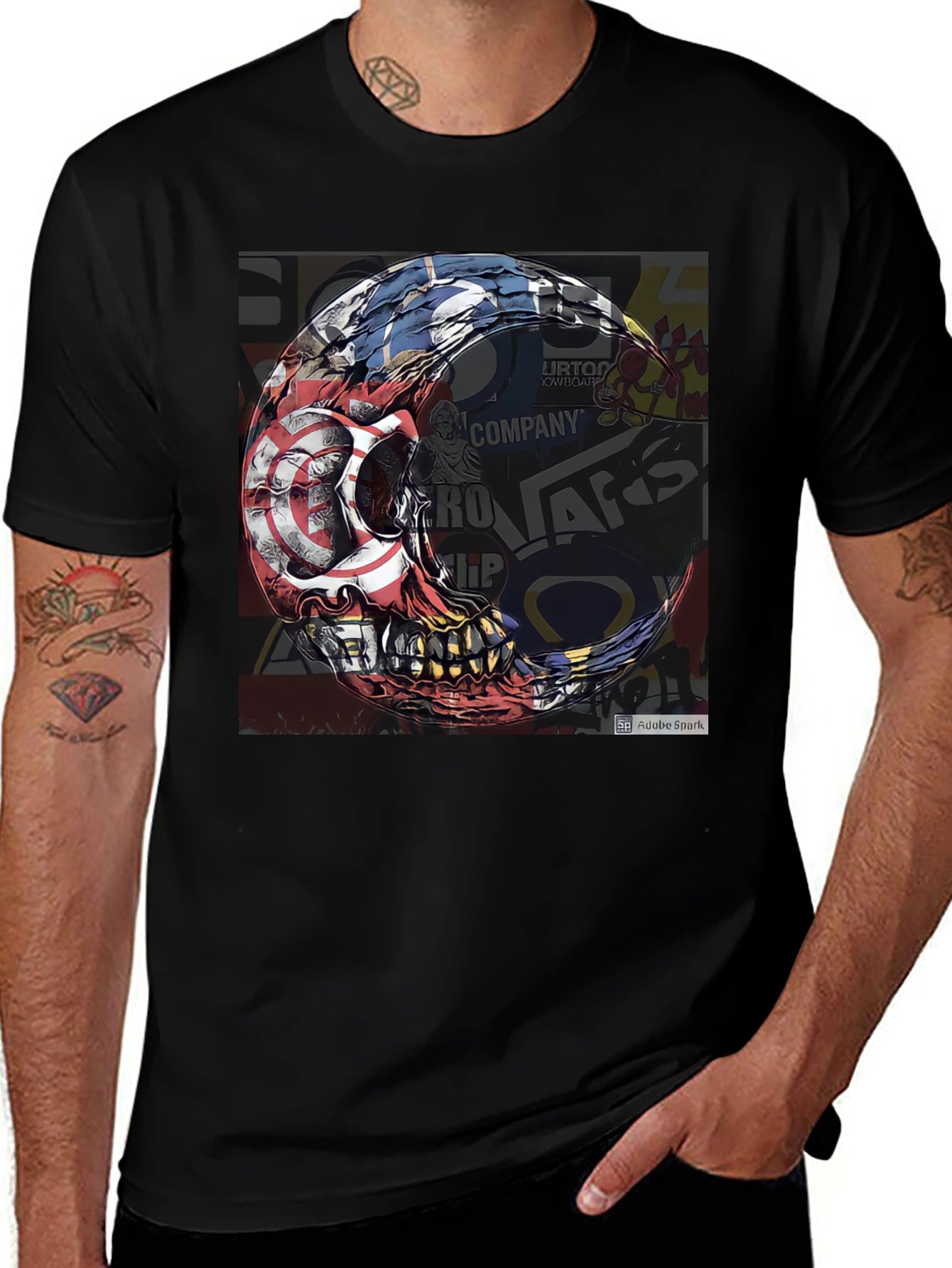 Skull Graphic Tee - Edgy Streetwear Design