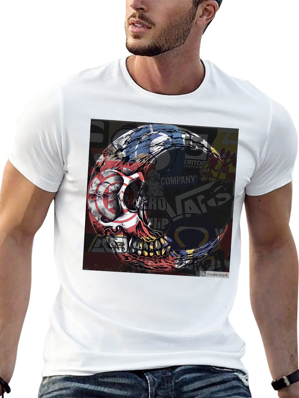 Skull Graphic Tee - Edgy Streetwear Design