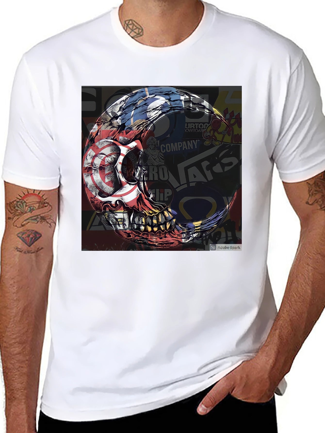 Skull Graphic Tee - Edgy Streetwear Design