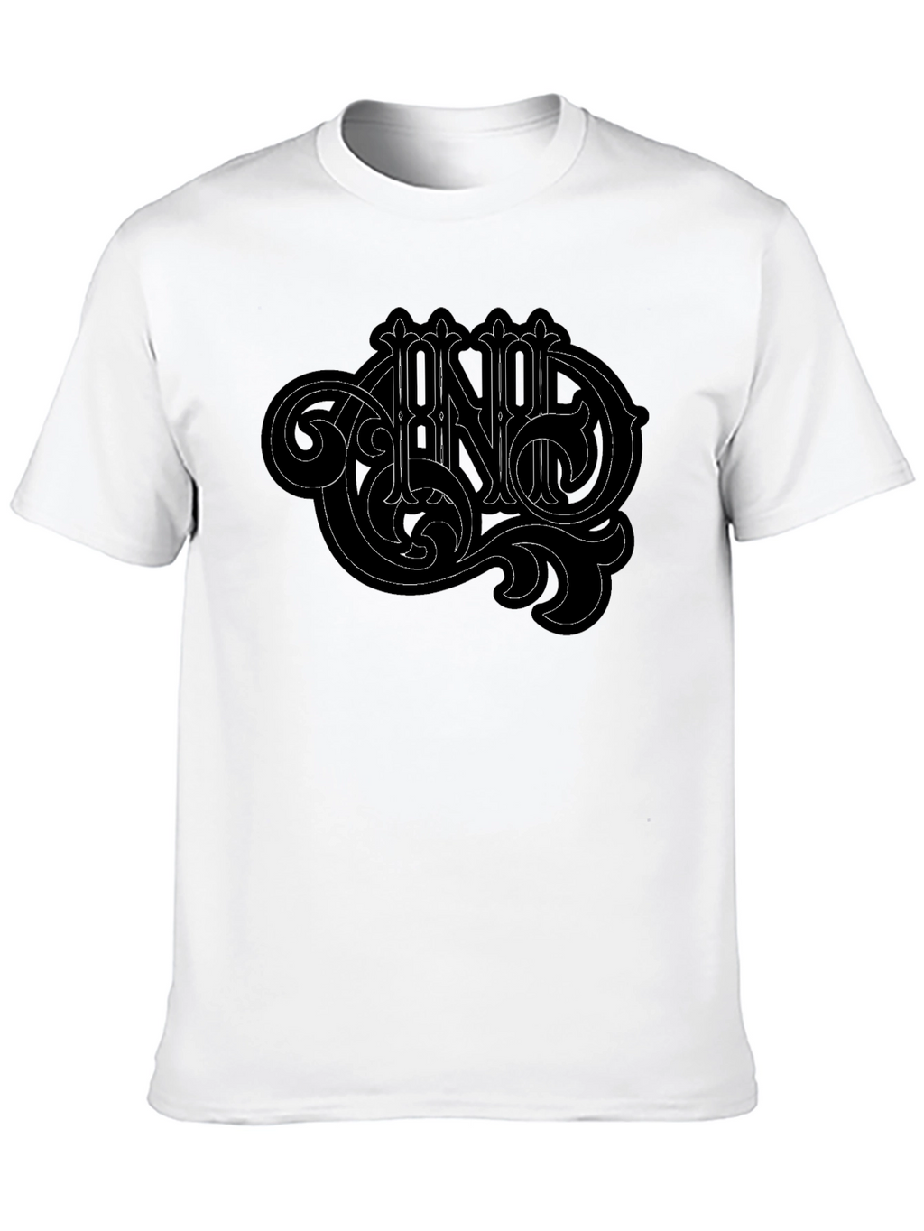 Ornate Graphic Black T-Shirt