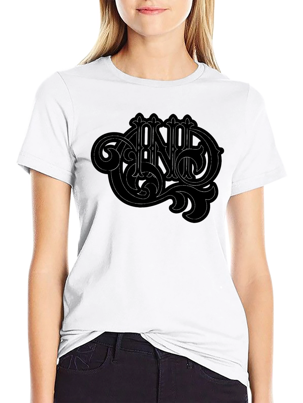 Ornate Graphic Black T-Shirt