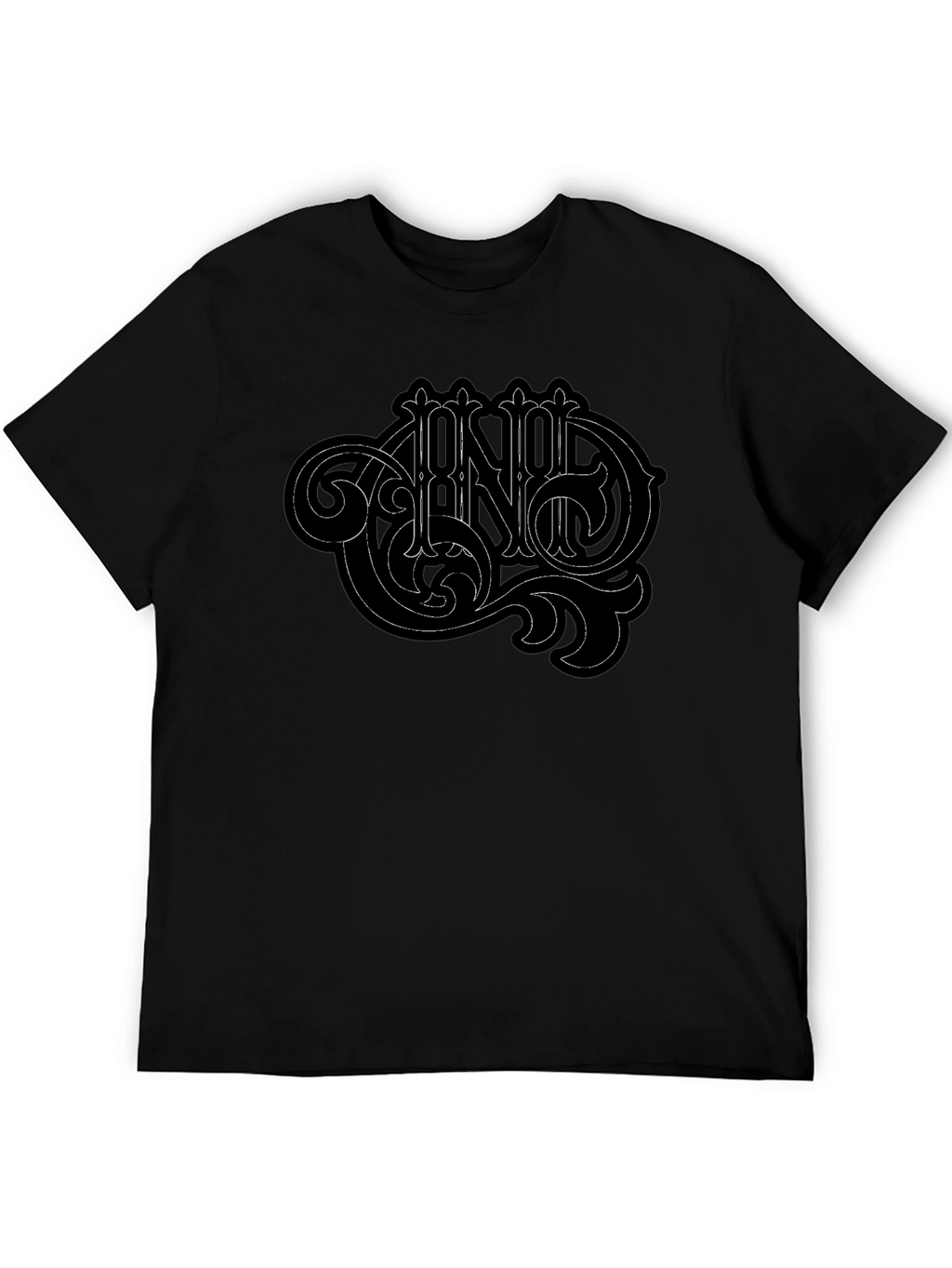 Ornate Graphic Black T-Shirt
