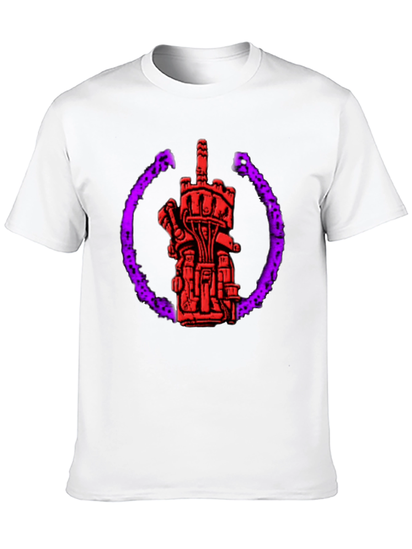 Graphic Tee: Robotic Middle Finger Design
