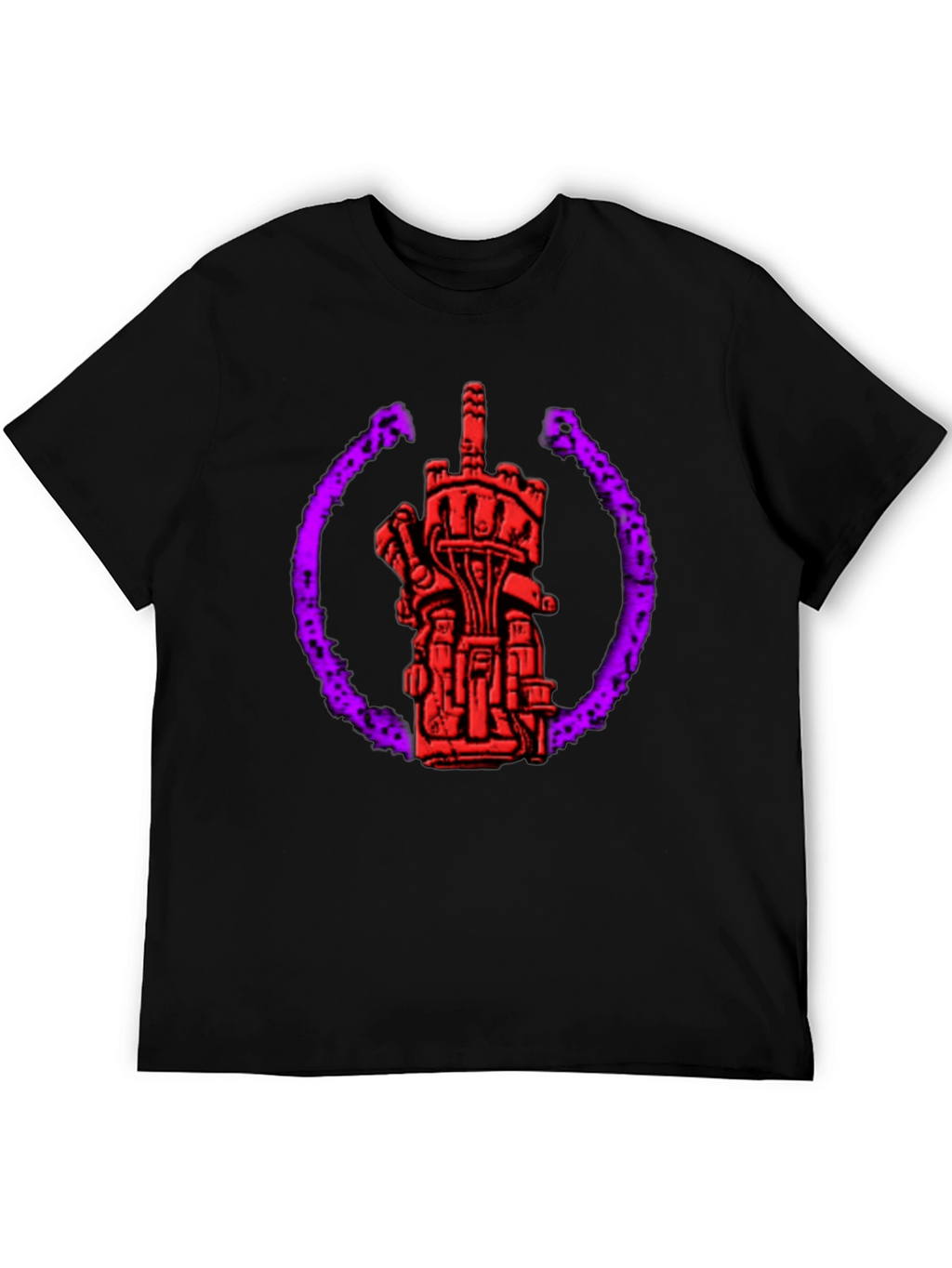 Graphic Tee: Robotic Middle Finger Design