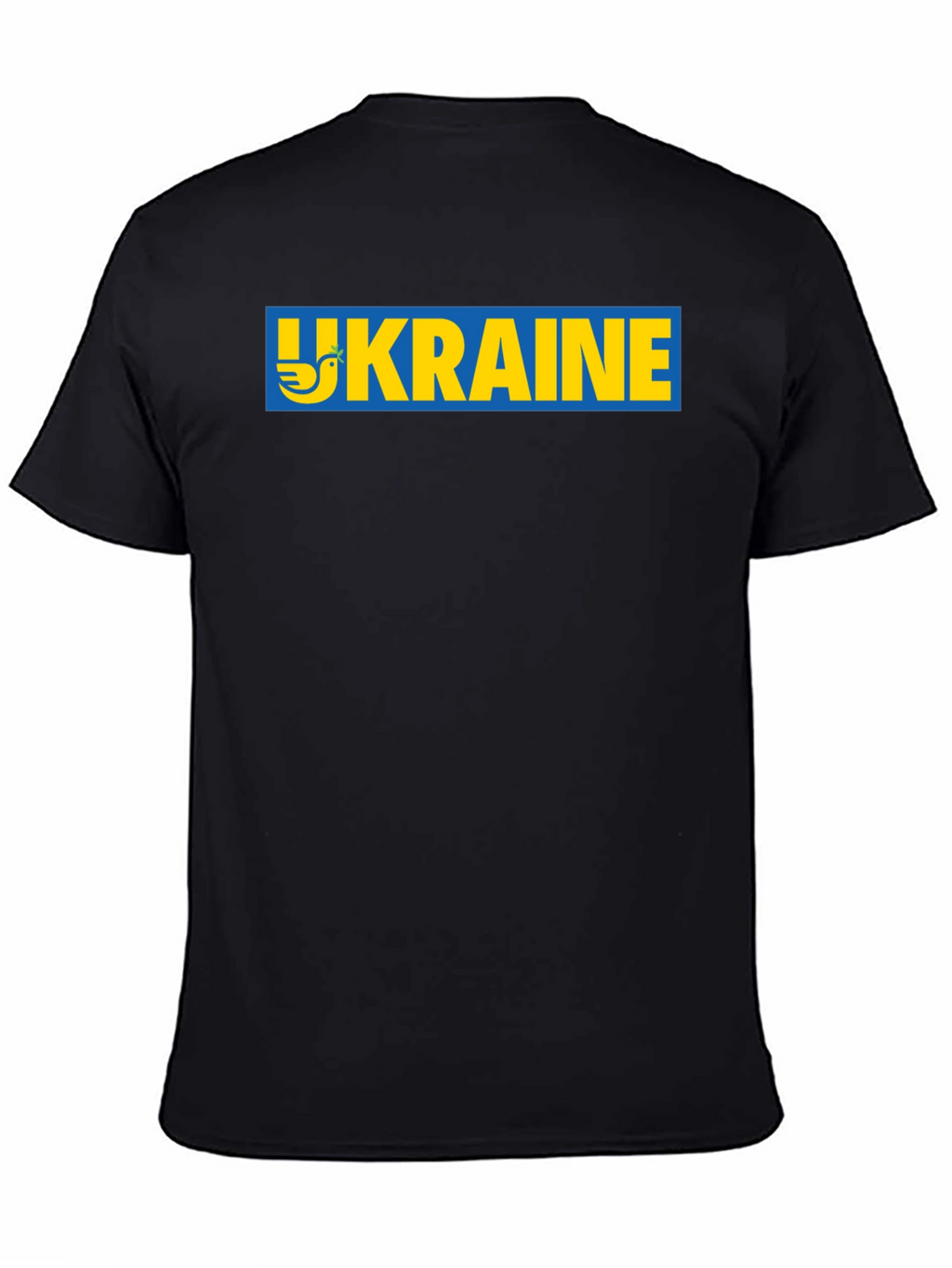 Ukraine Dove Peace T-Shirt - Black