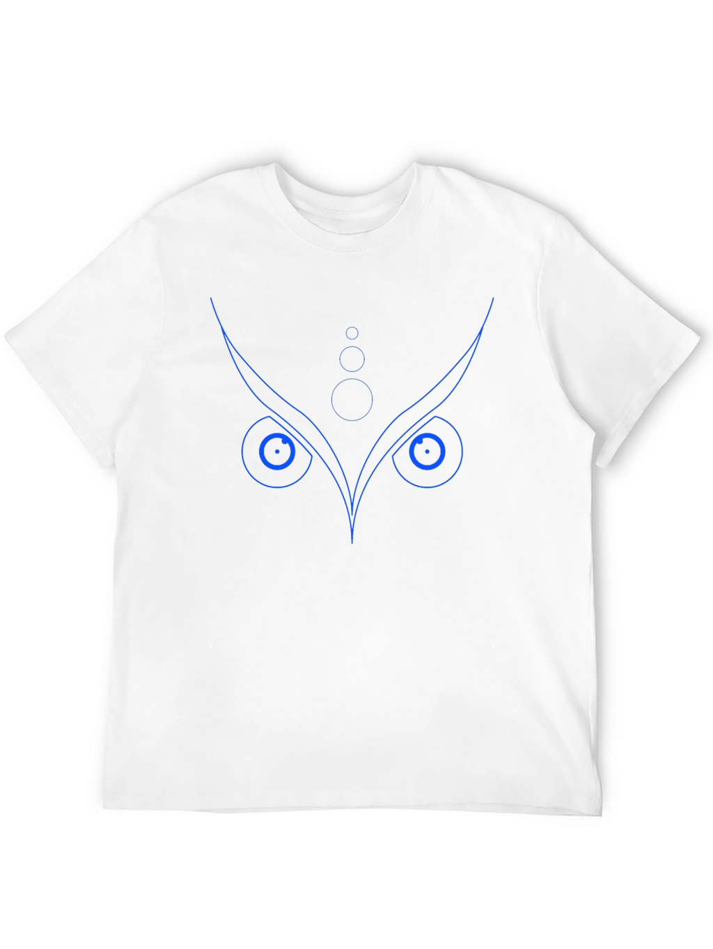 Geometric Owl Graphic Print Crew Neck T-Shirt
