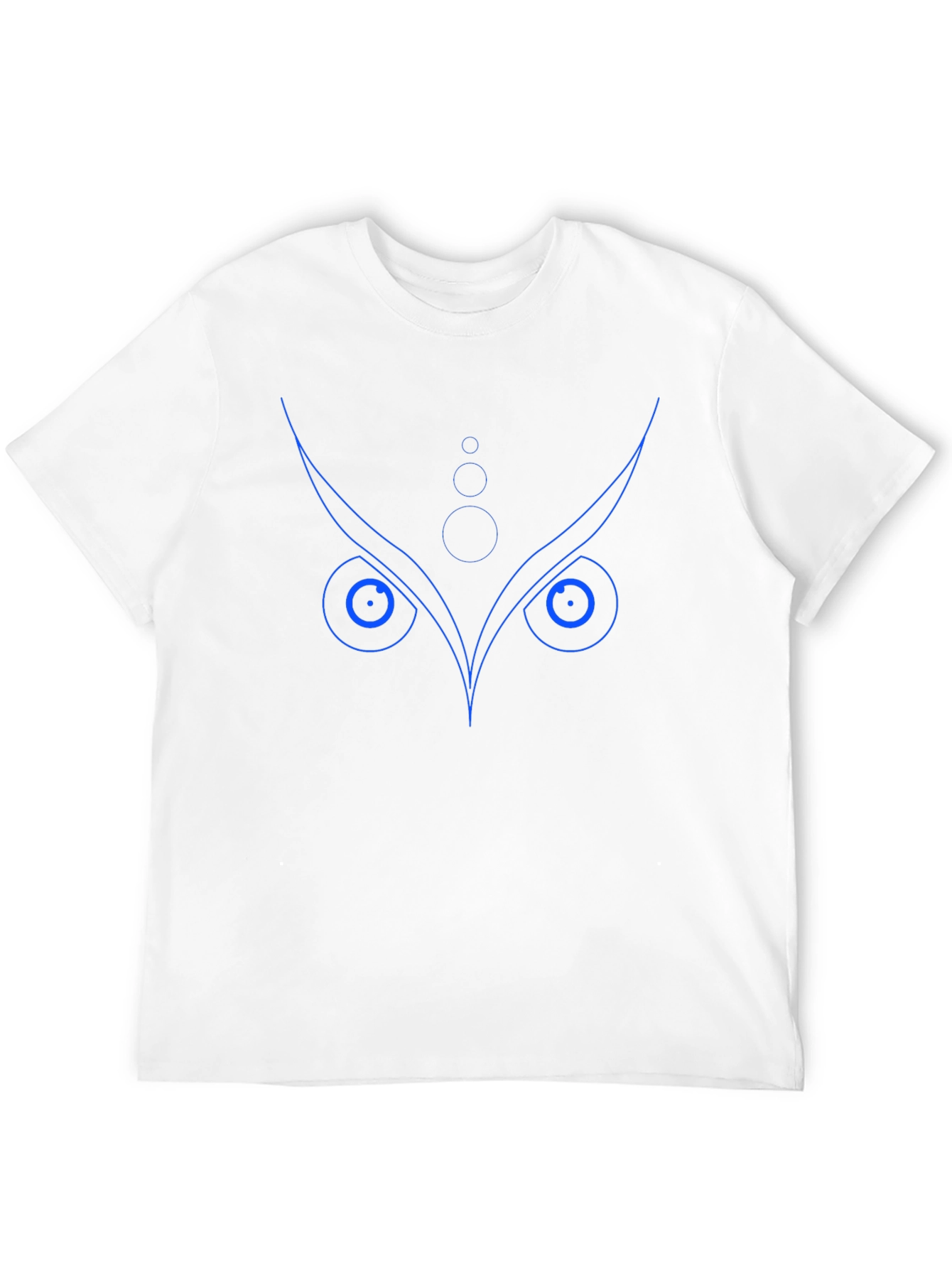 Geometric Owl Graphic Print Crew Neck T-Shirt
