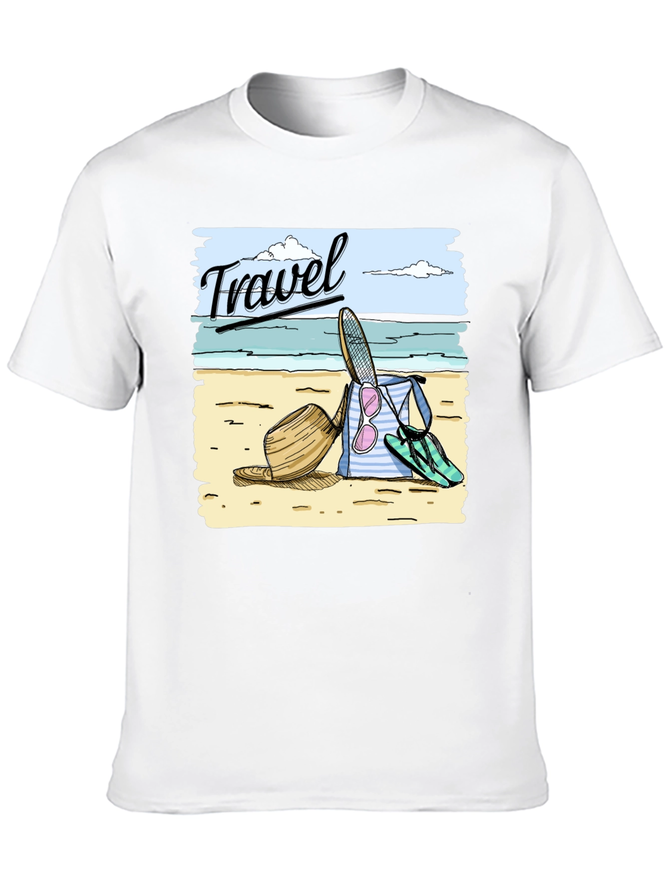 Travel-Themed Graphic T-Shirt
