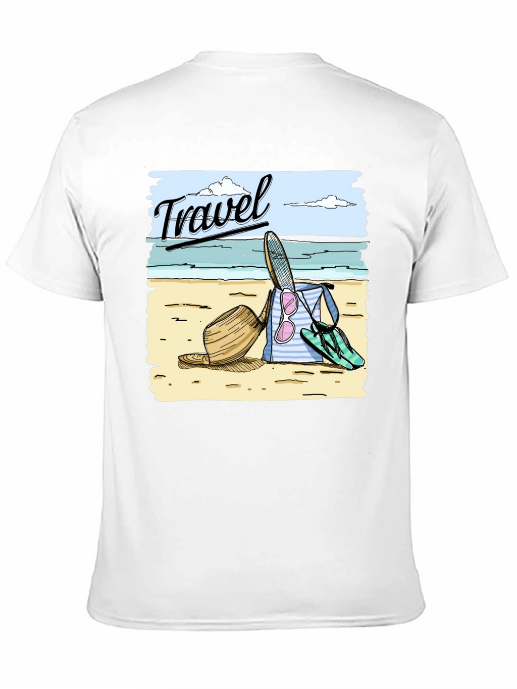 Travel-Themed Graphic T-Shirt
