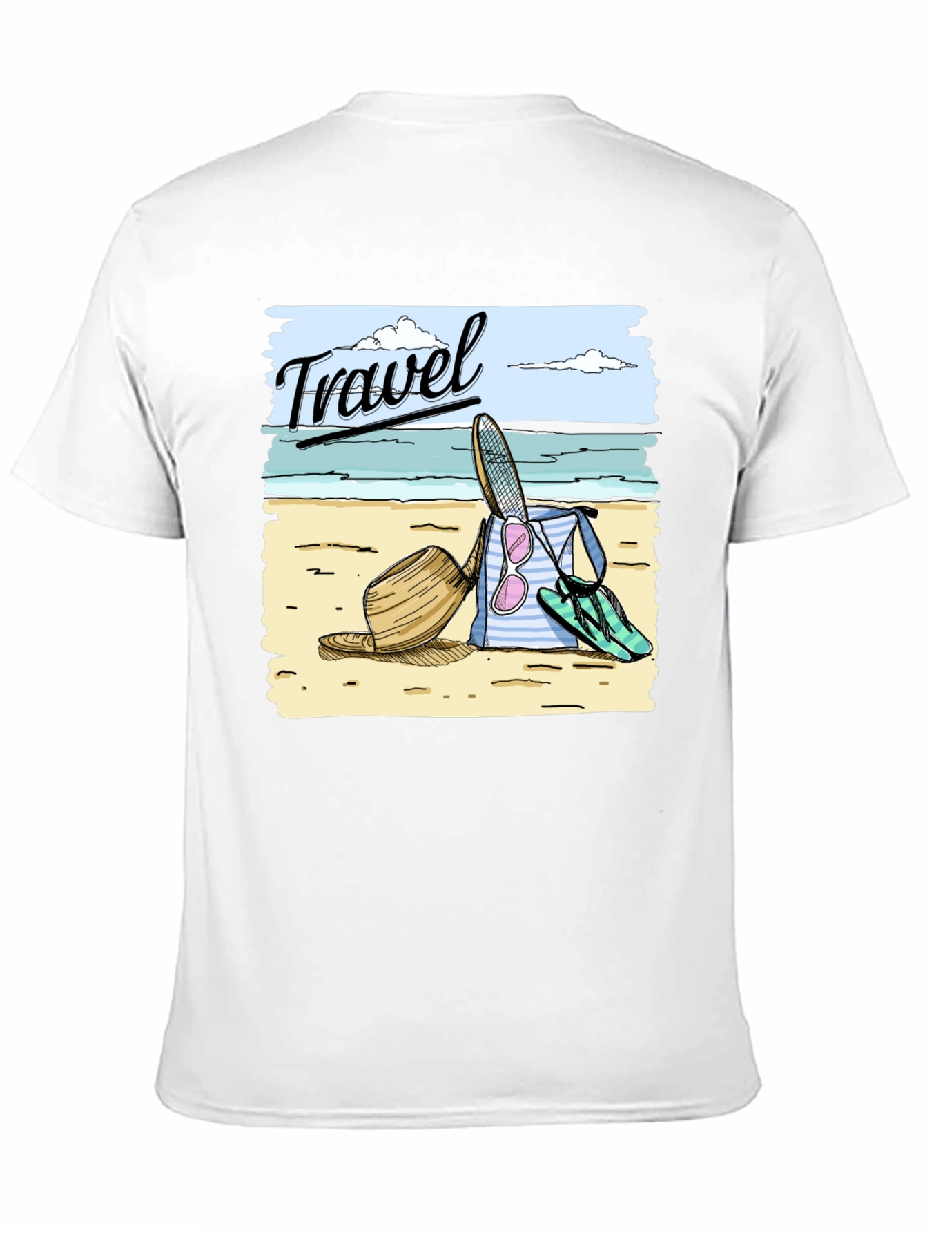 Travel-Themed Graphic T-Shirt