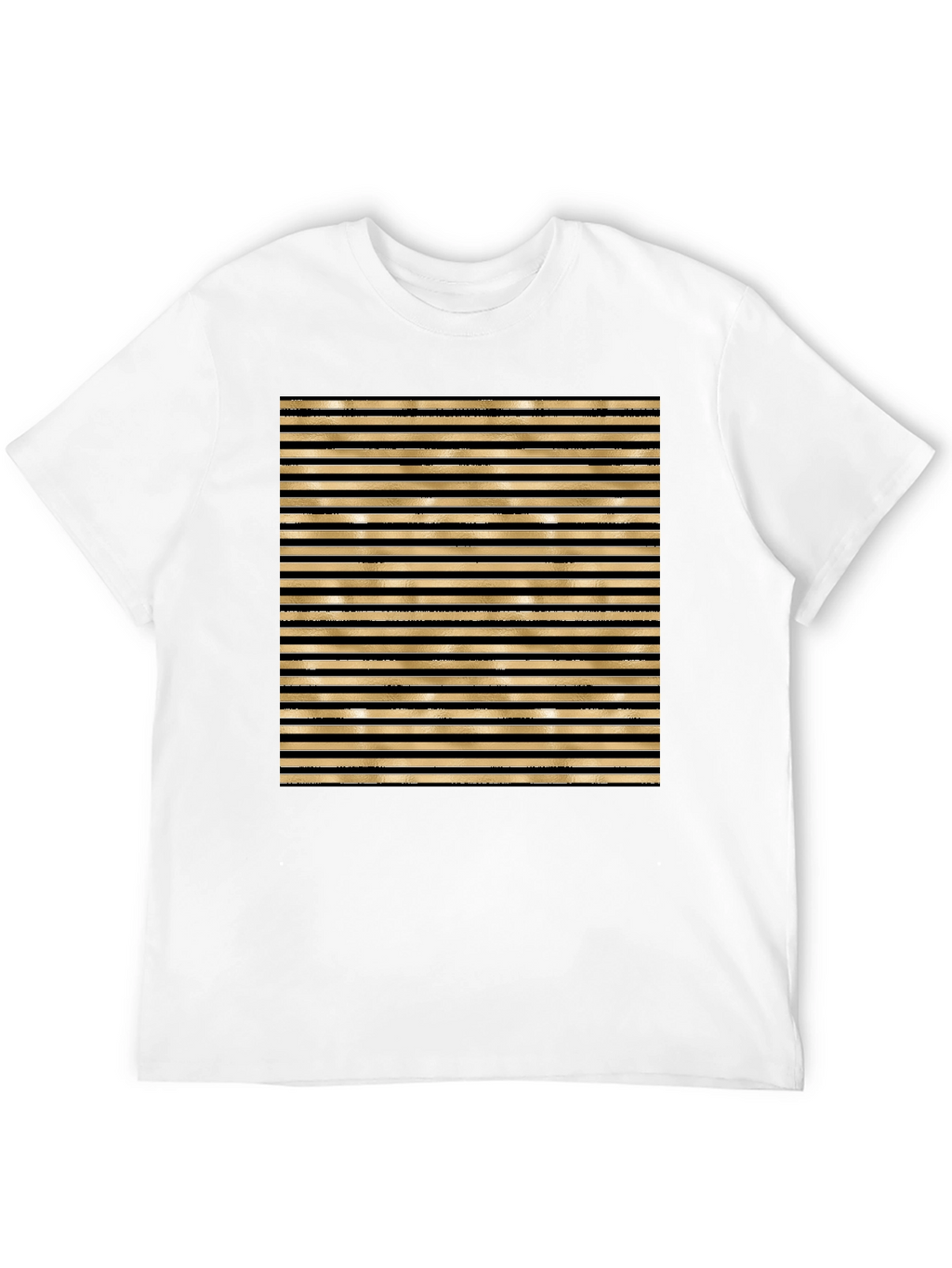 Striped Graphic Tee - Bold Design