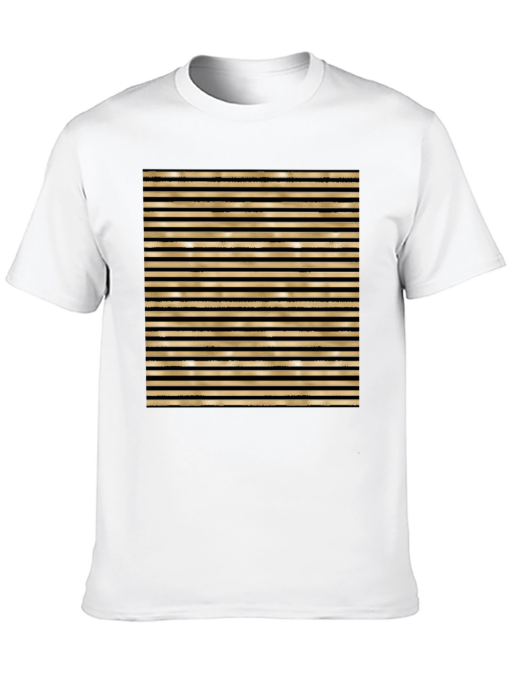 Striped Graphic Tee - Bold Design