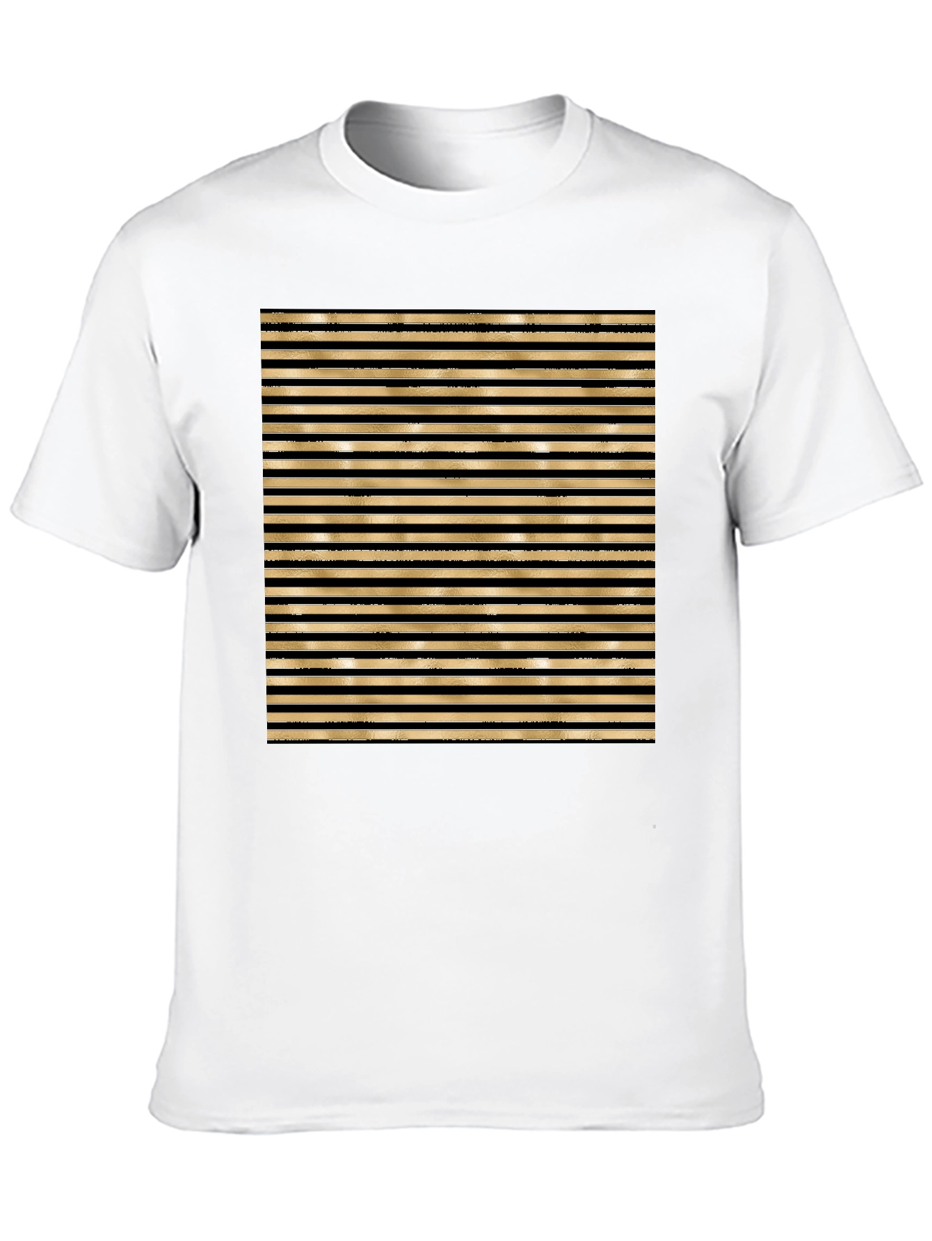 Striped Graphic Tee - Bold Design
