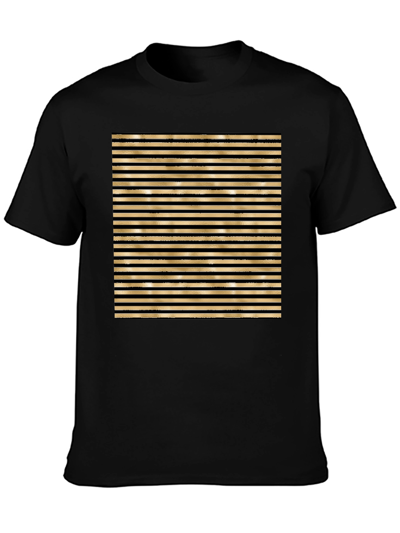 Striped Graphic Tee - Bold Design