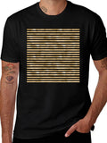 Striped Graphic Tee - Bold Design