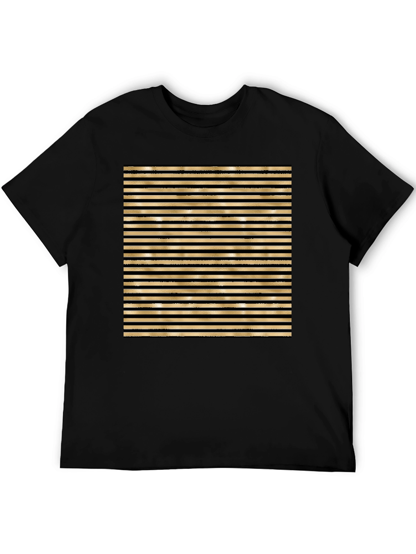 Striped Graphic Tee - Bold Design
