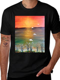 Sunset Scene Graphic T-Shirt