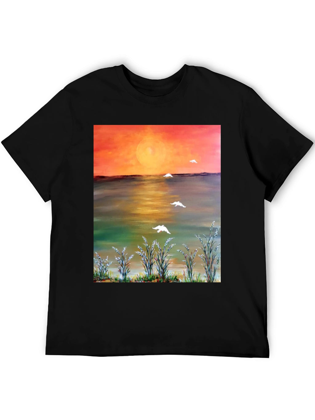 Sunset Scene Graphic T-Shirt