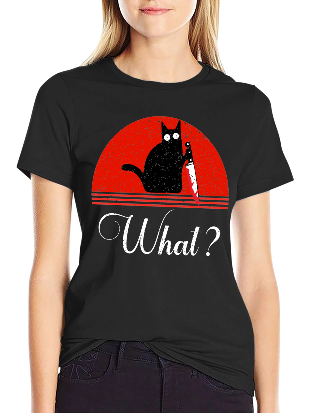 Funny Cat What? T-Shirt