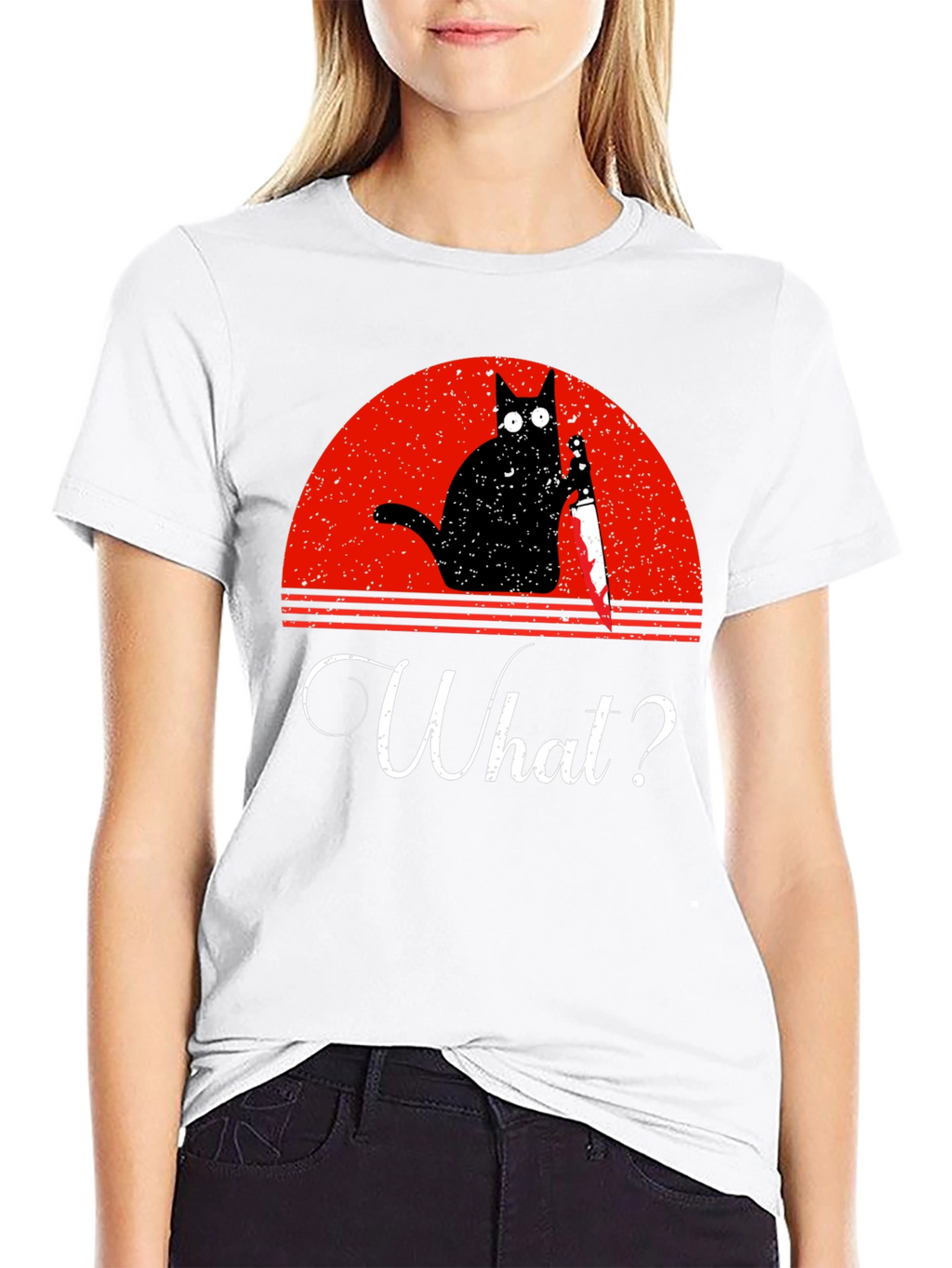 Funny Cat What? T-Shirt