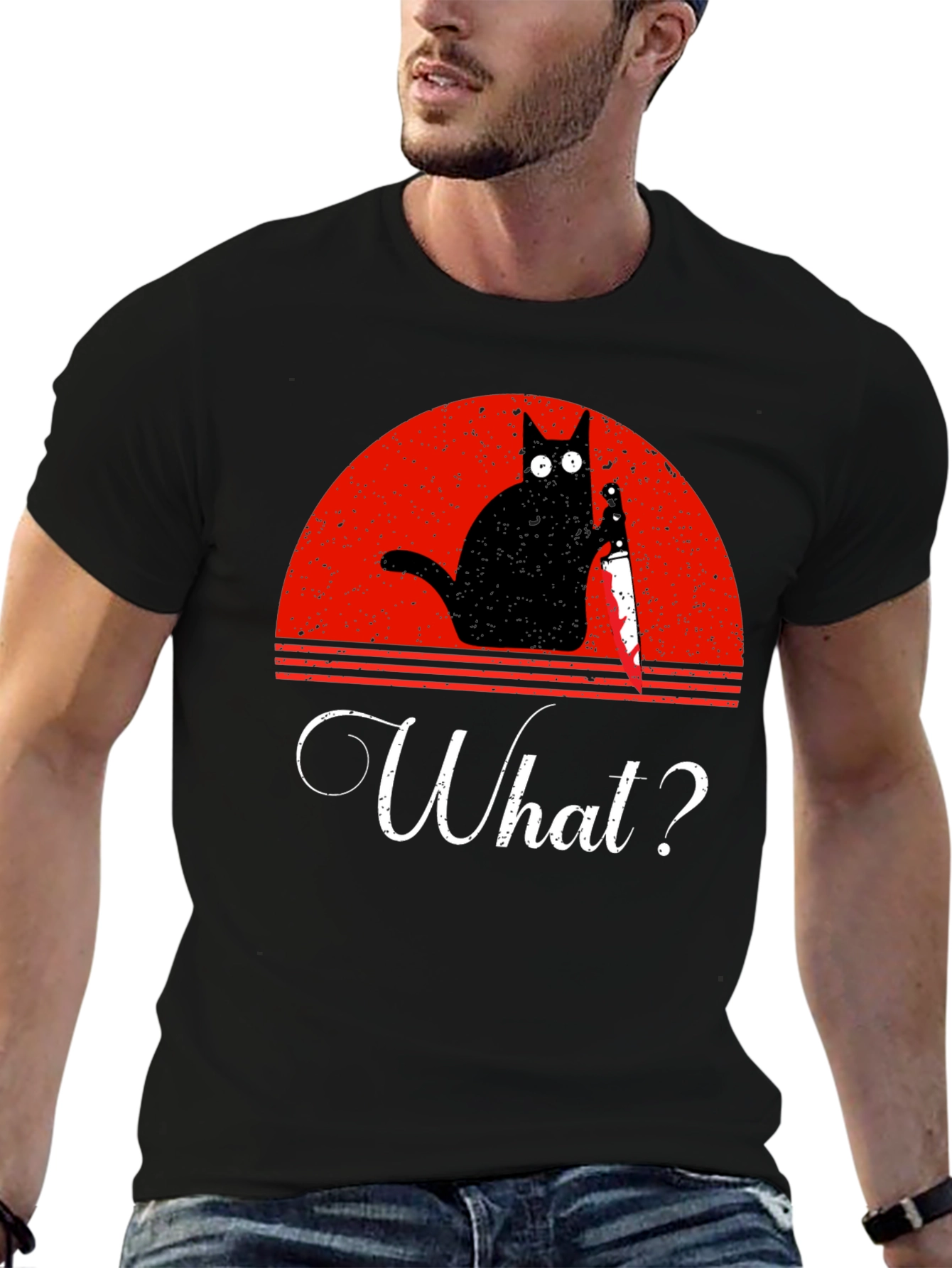 Funny Cat What? T-Shirt