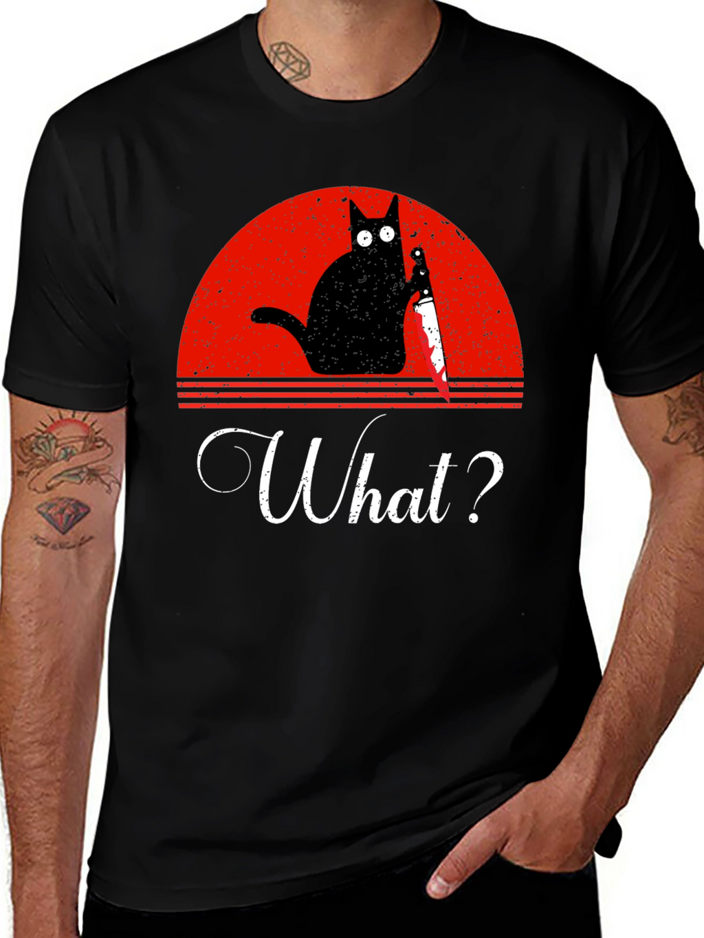 Funny Cat What? T-Shirt