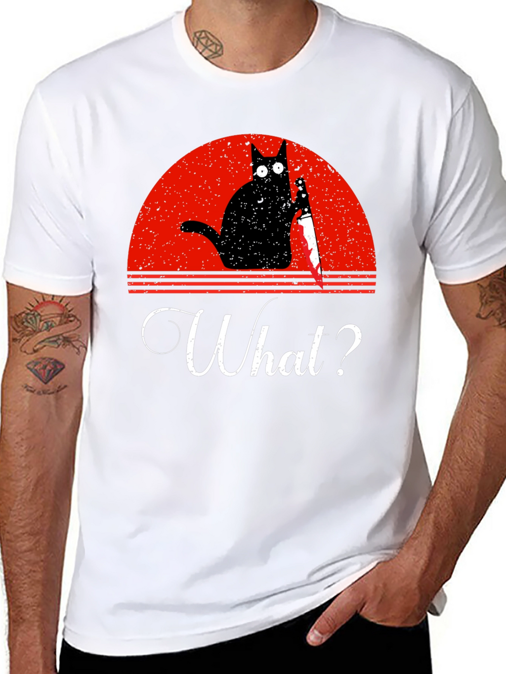 Funny Cat What? T-Shirt