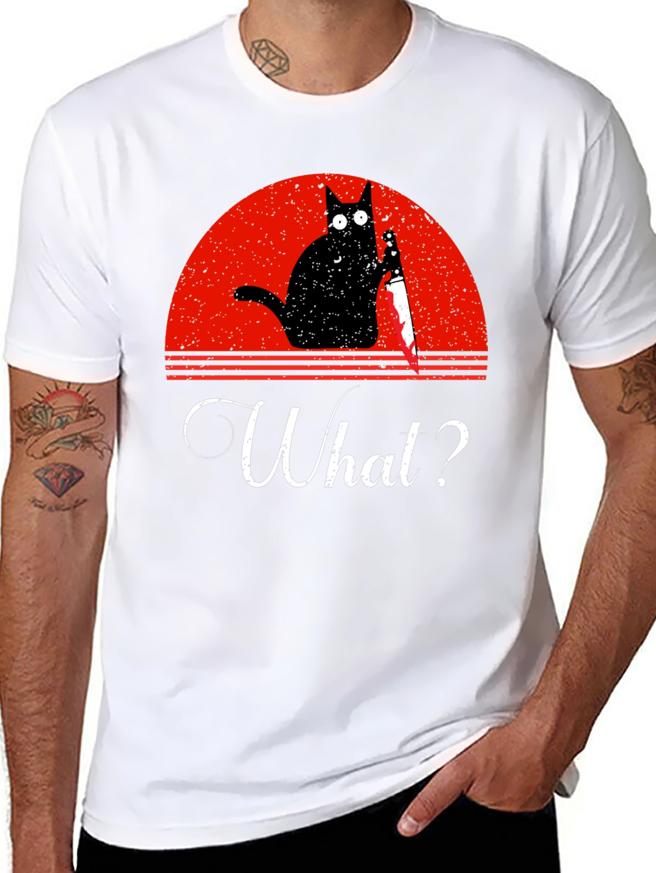 Funny Cat What? T-Shirt