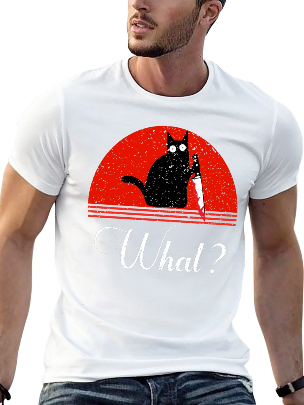 Funny Cat What? T-Shirt