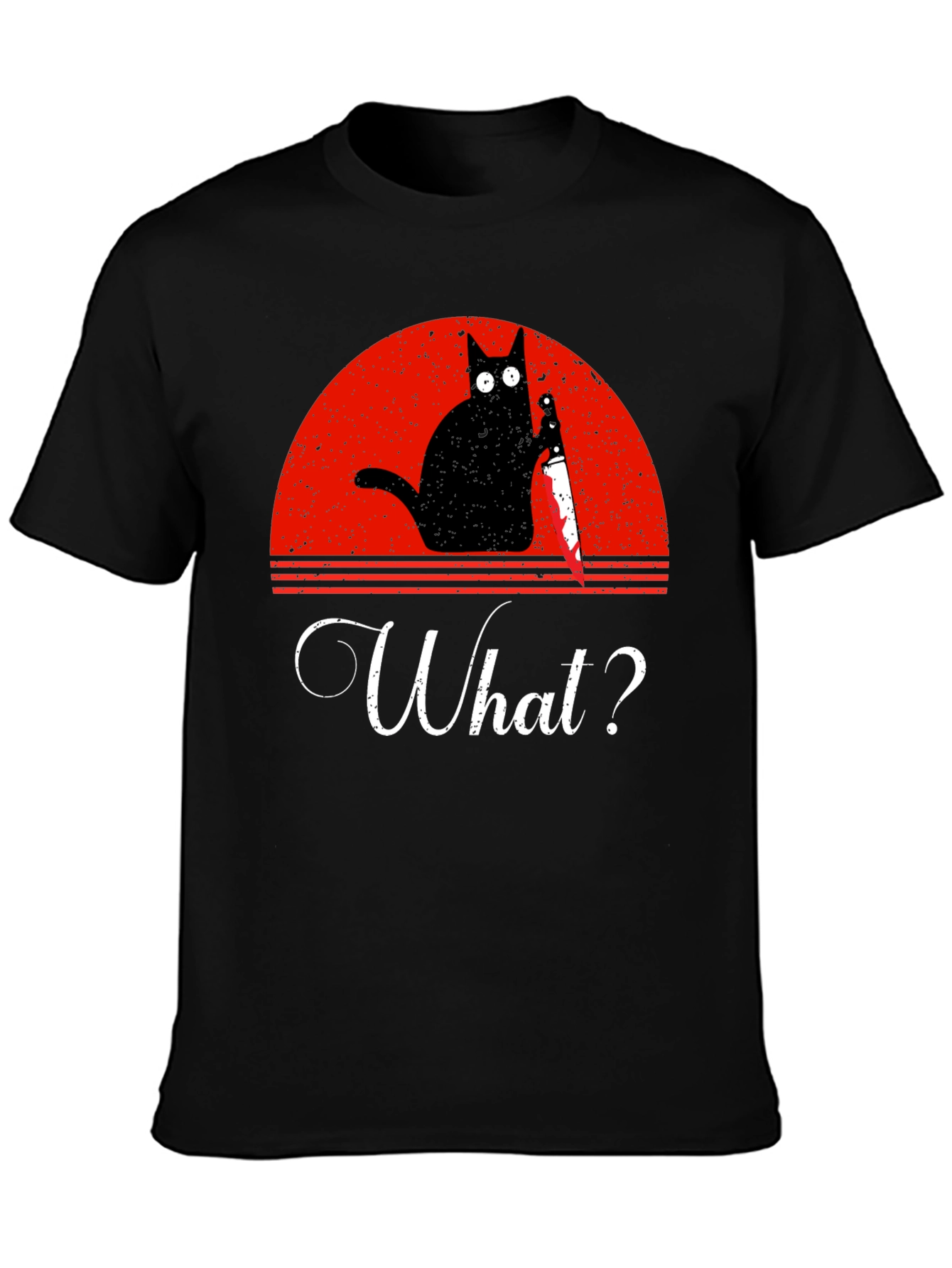 Funny Cat What? T-Shirt