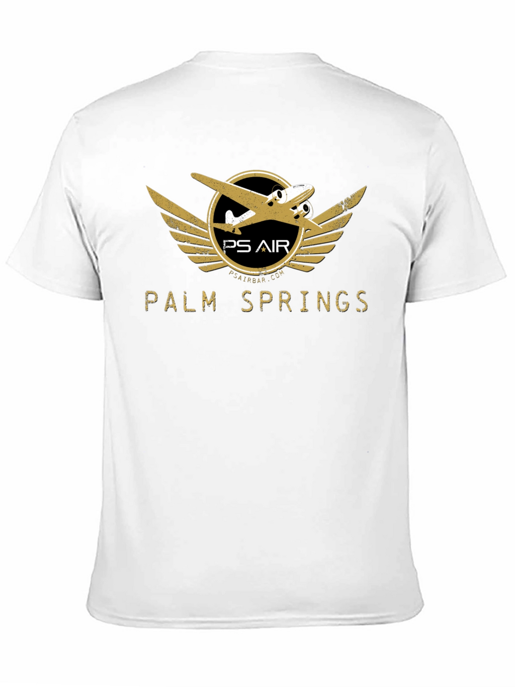 Palm Springs Air Black Graphic Tee