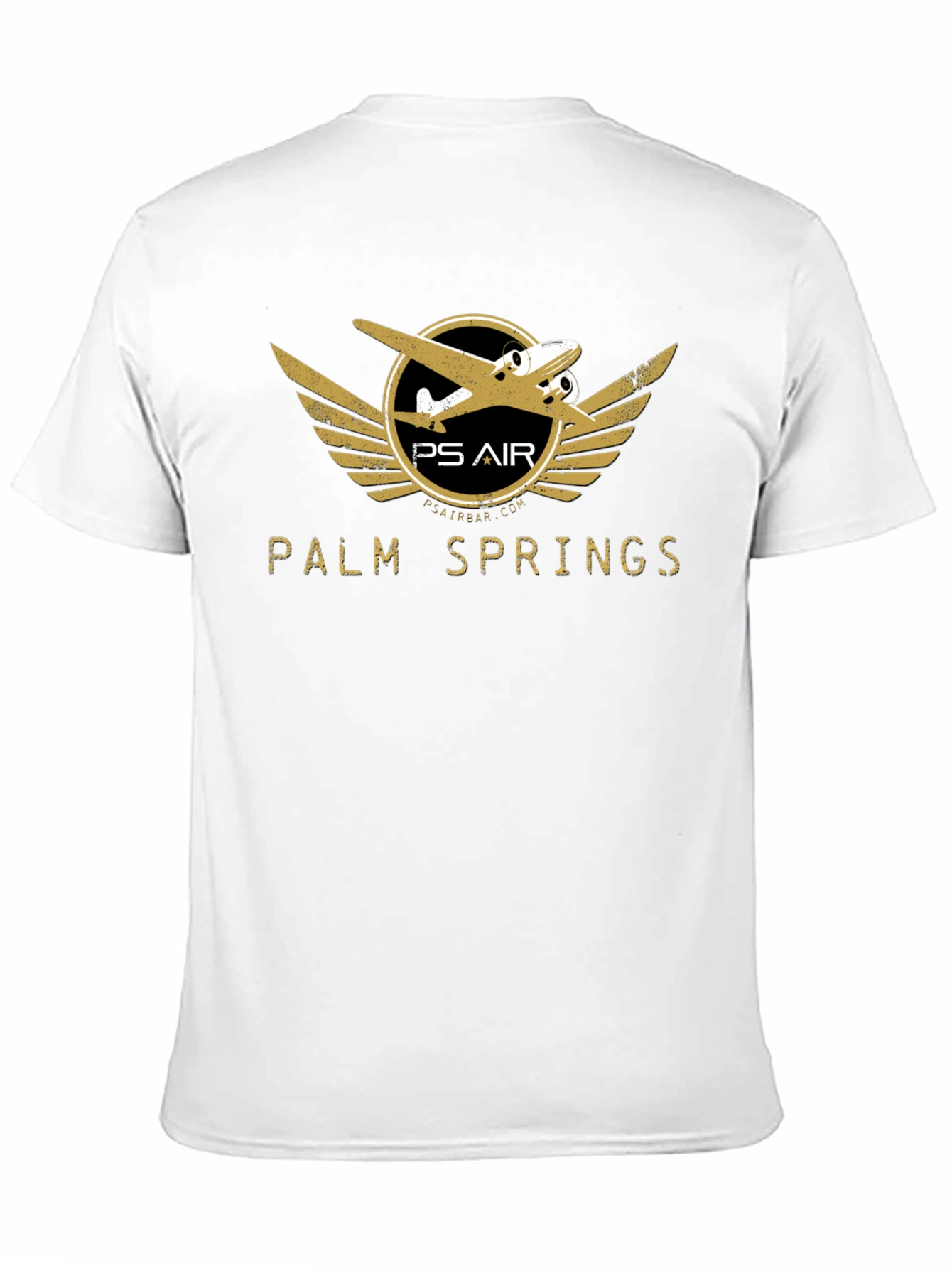 Palm Springs Air Black Graphic Tee