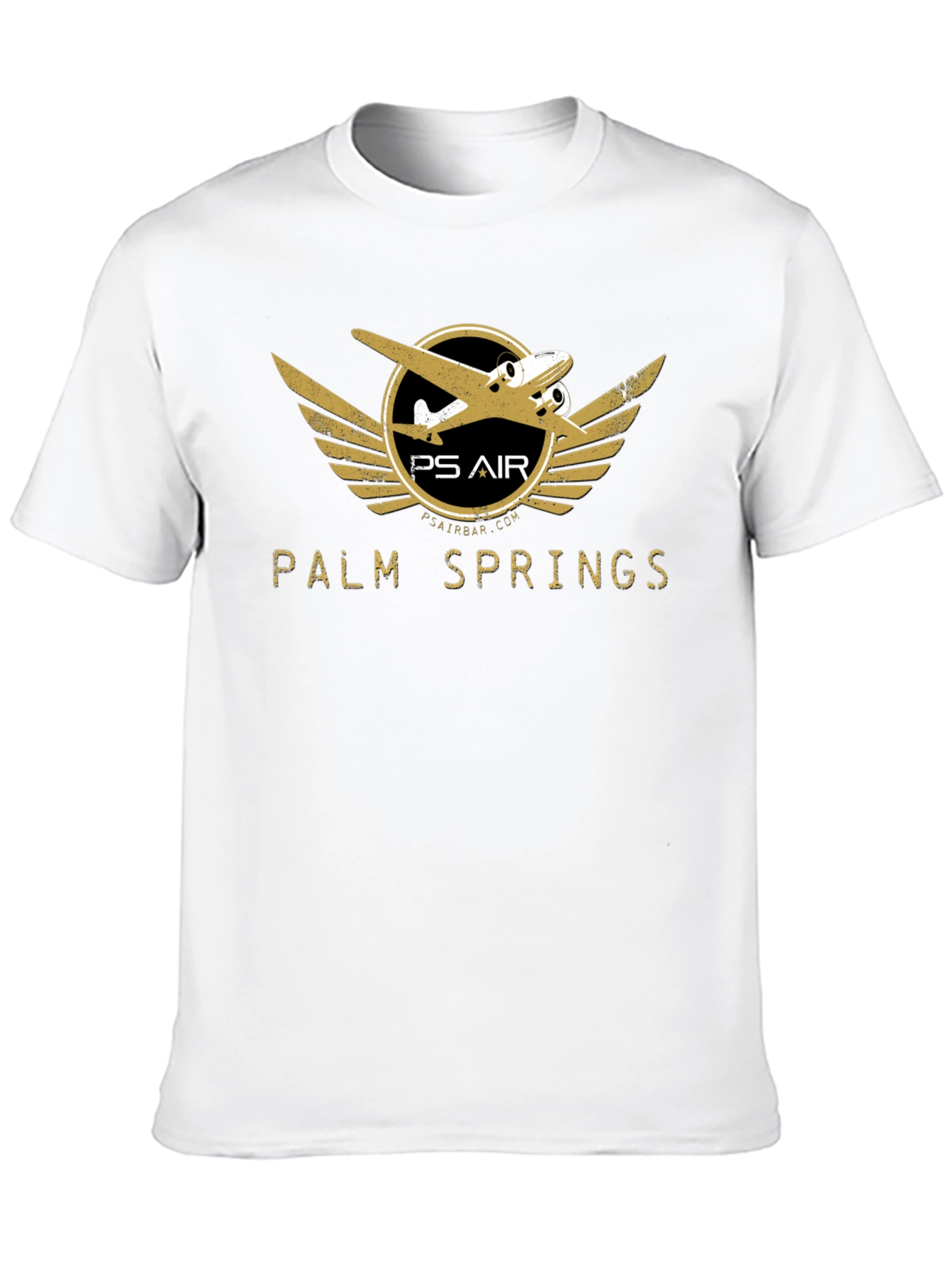 Palm Springs Air Black Graphic Tee
