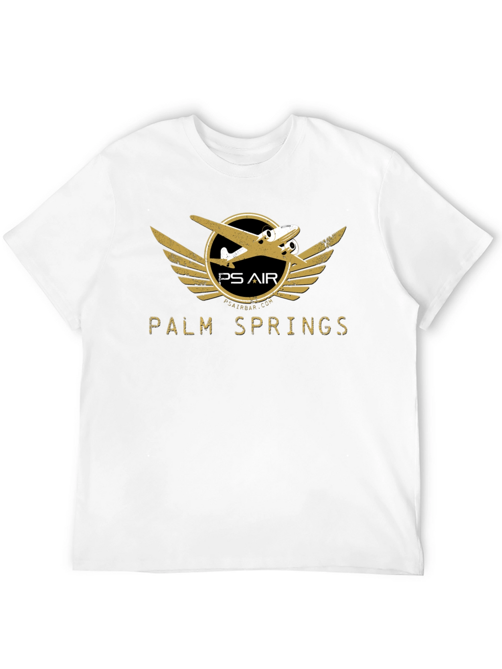 Palm Springs Air Black Graphic Tee