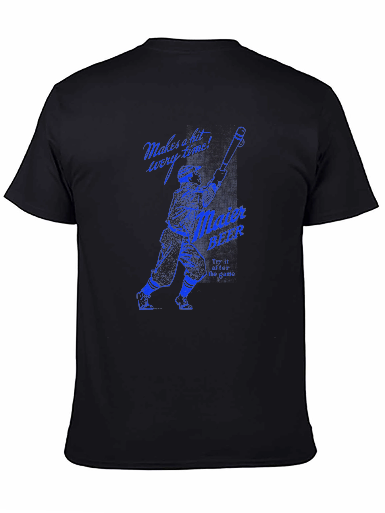 Maier Beer Baseball Graphic Tee - Black