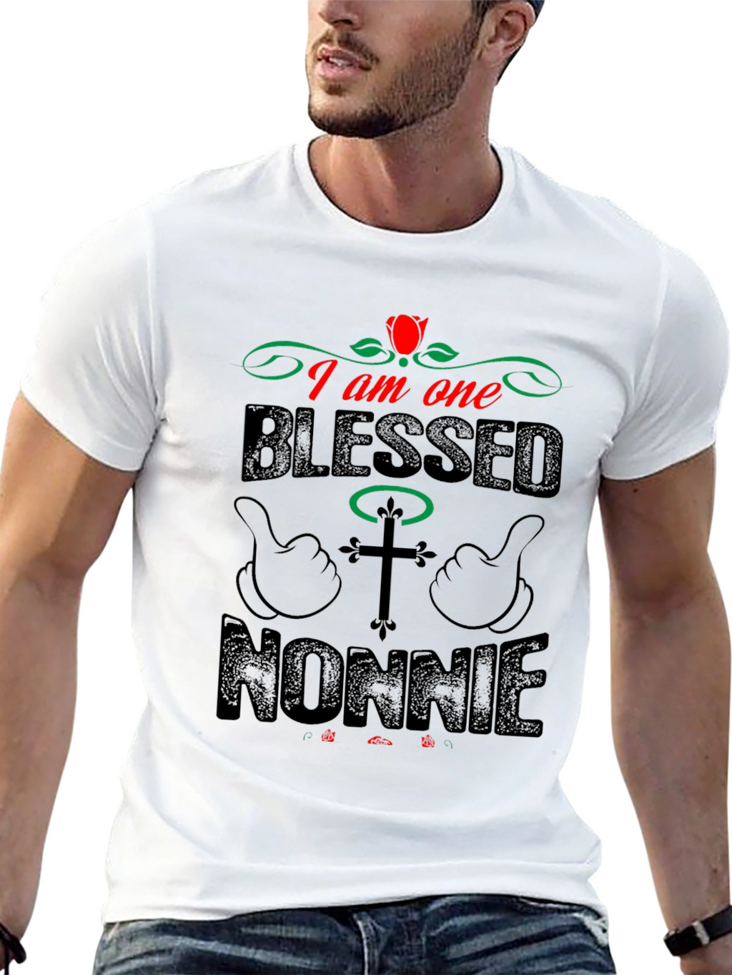 Blessed Nonnie T-Shirt - Christian Mens Tee