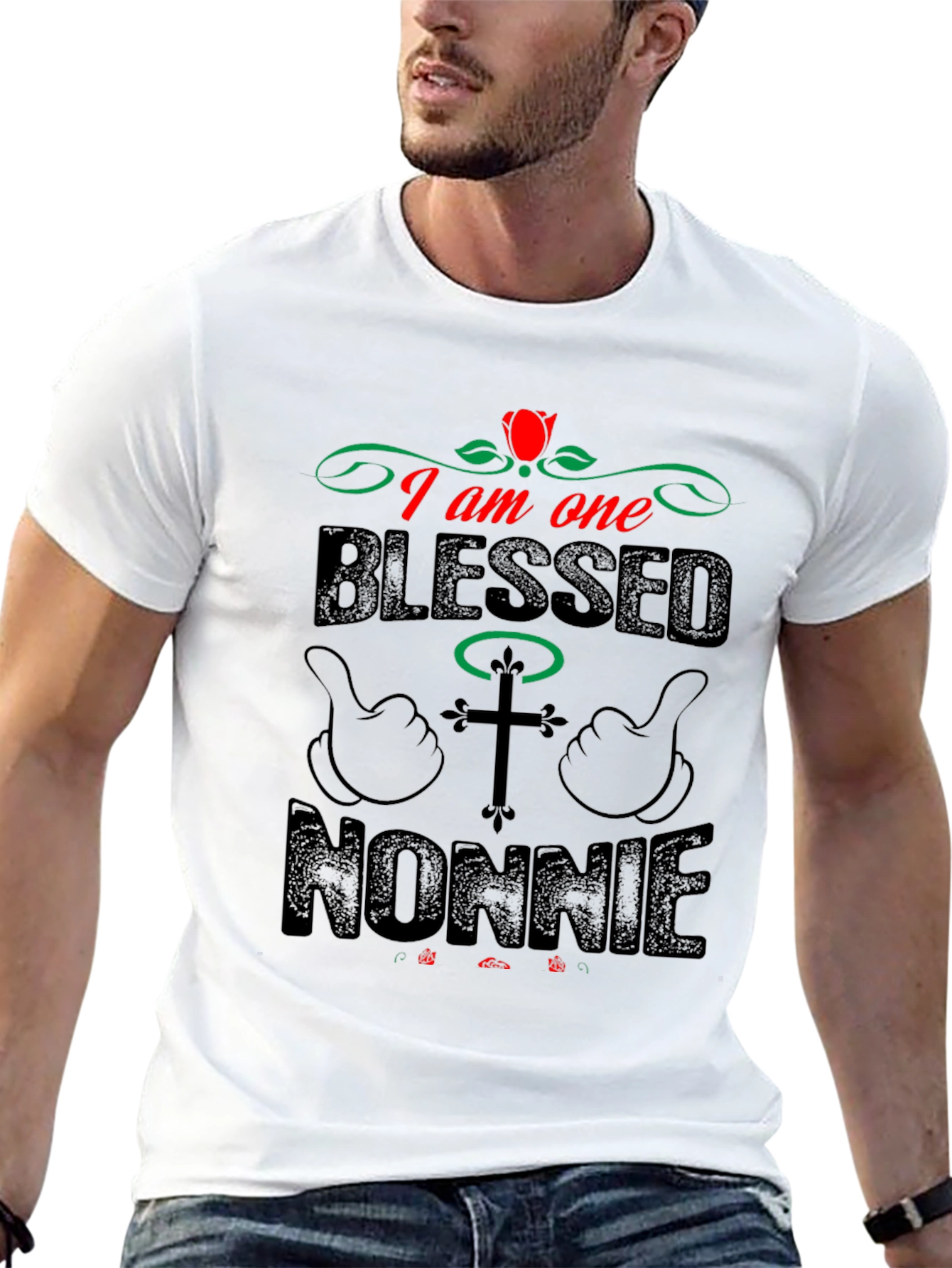 Blessed Nonnie T-Shirt - Christian Mens Tee