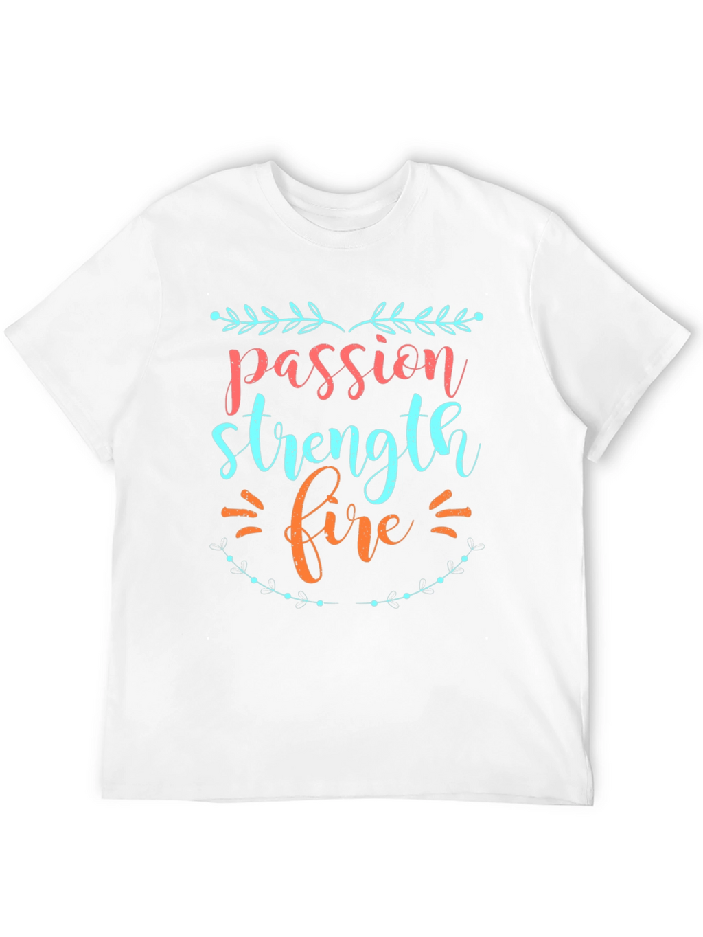 Passion Strength Fire Graphic Tee - Mens